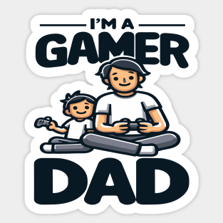 Gamer Dad and Son Duo, Father's Day Special Sticker